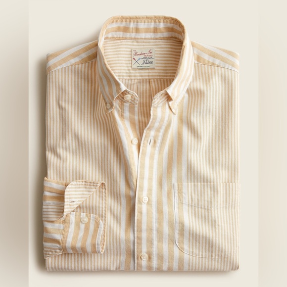 J. Crew Other - J.Crew Broken-in organic cotton oxford shirt in stripe size XL